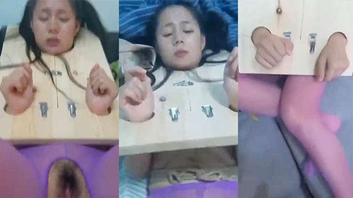 调教丝袜美女粉逼被阳具插入受不了.